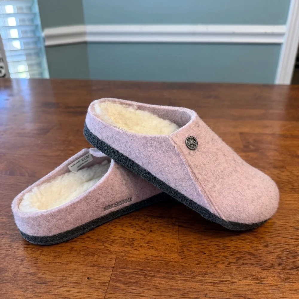 Birkenstock Zermatt Shearling Wool Felt Clog size 2